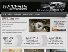 Tablet Screenshot of genesisautobrokers.com